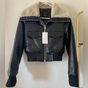 NWT Mango Double-Faced Bomber Jacket (Size XXS)